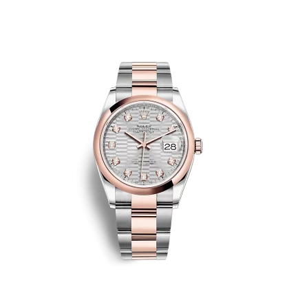 Rolex Datejust 126201 36mm Silver, fluted motif (Oyster)