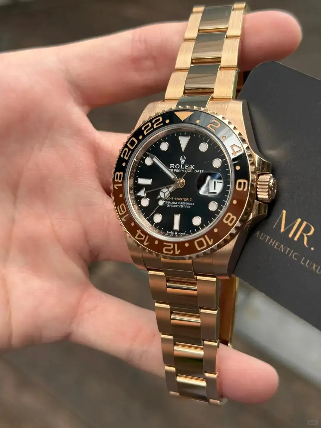 Rolex GMT-Master II Oyster 40 mm Everose gold 126715CHNR - Image 4