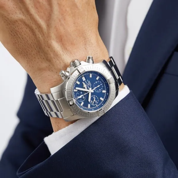 Breitling Avenger Men Automatic Blue Stainless Steel Watch A13385101C1A1 - Image 5