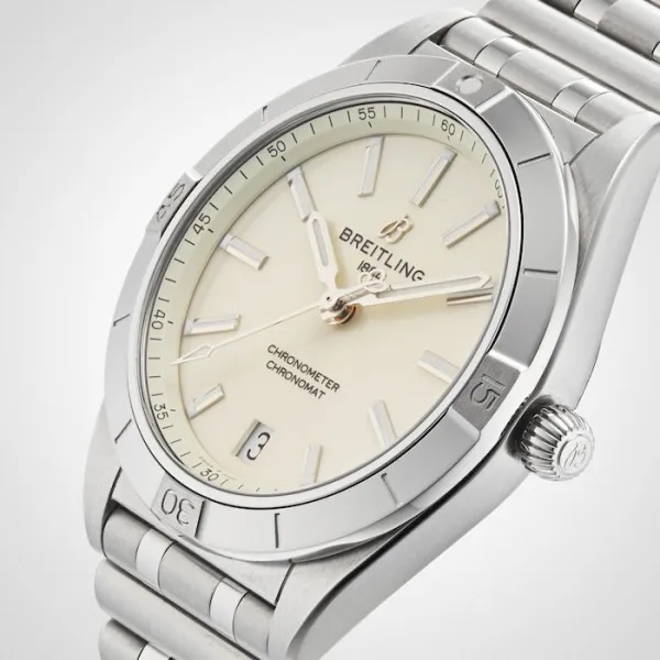 Breitling Chronomat Women Automatic Silver Stainless Steel Watch A10380101A3A1 - Image 6