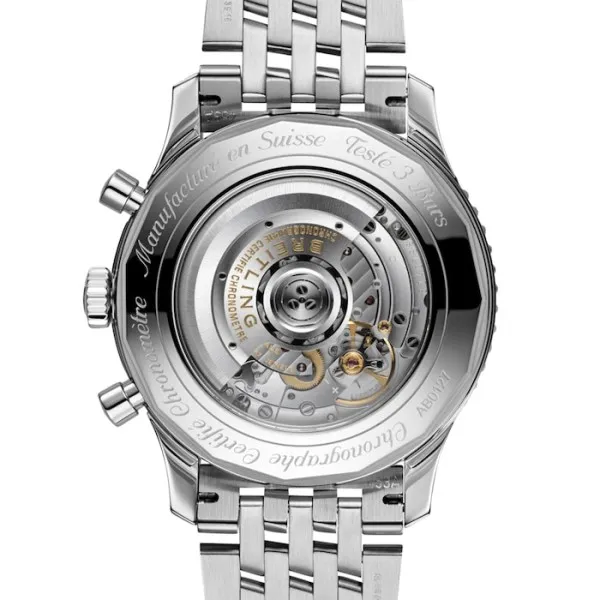 Breitling Navitimer Men Automatic Black Stainless Steel Watch AB0127211B1A1 - Image 4