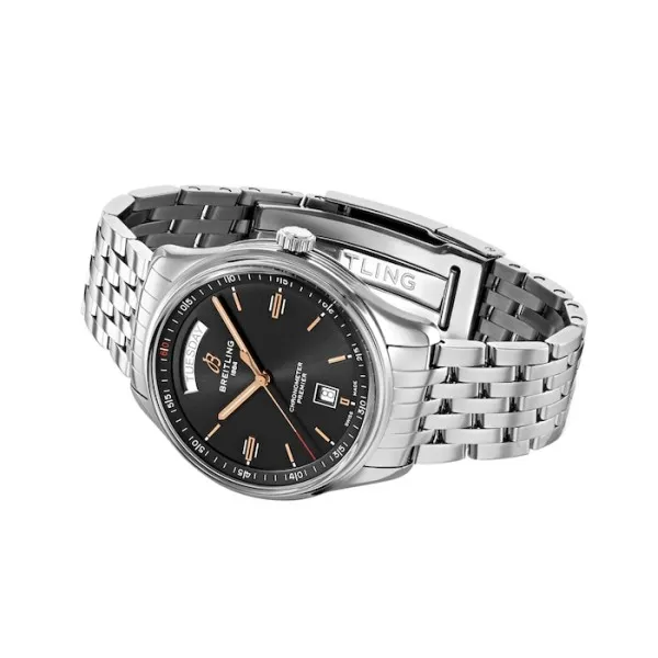 Breitling Premier Men Automatic Black Stainless Steel Watch A45340241B1A1 - Image 3