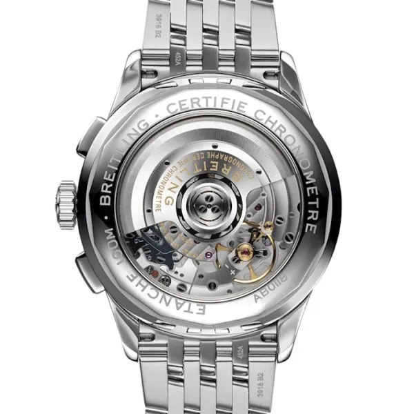 Breitling Premier Men Automatic Black Stainless Steel Watch AB0118221G1A1 - Image 4