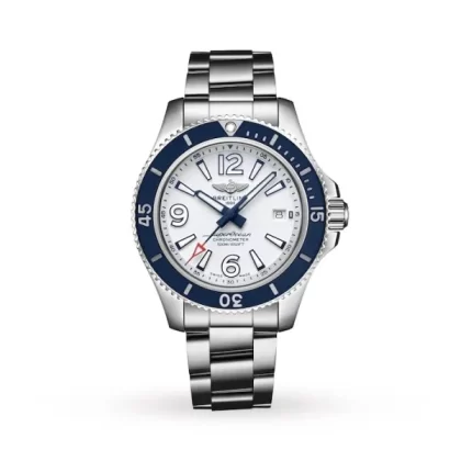 Breitling Superocean Men Automatic White Stainless Steel Watch A17366D81A1A1