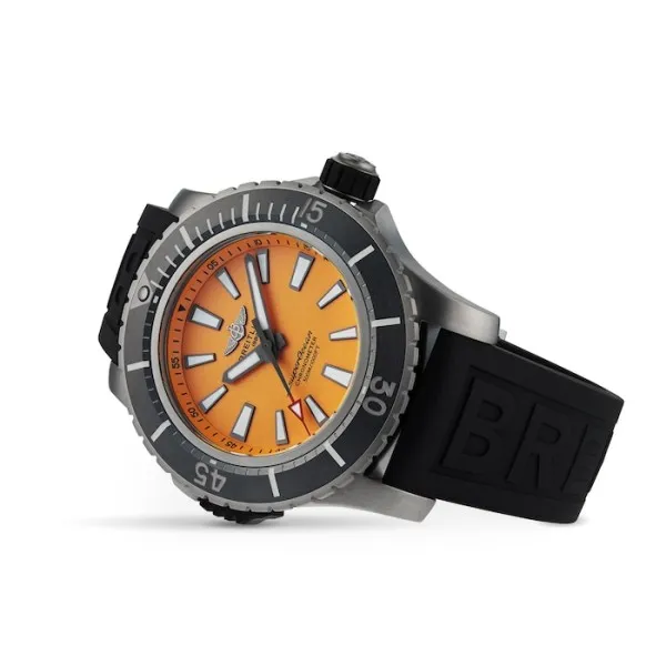 Breitling Superocean Men Automatic Yellow Rubber Watch E17369241I1S1 - Image 2