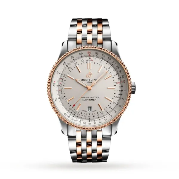 Breitling Navitimer Men Automatic Cream Leather Watch U17326211G1U1