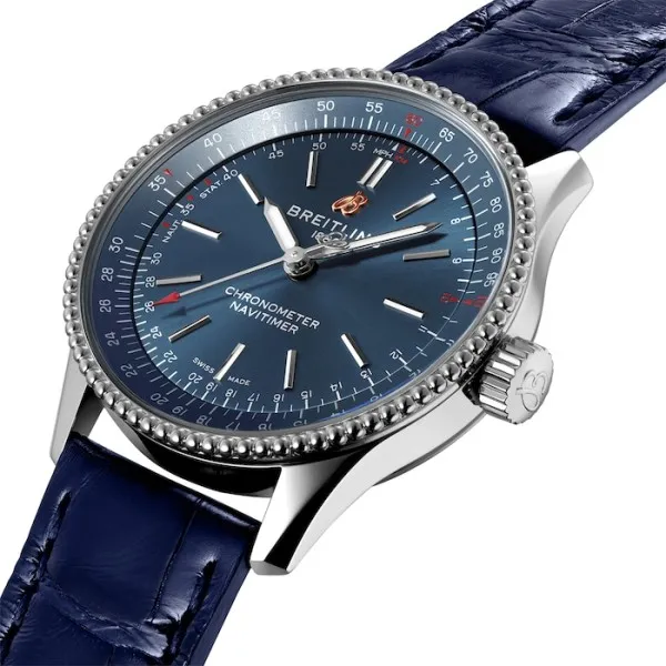 Breitling Navitimer Women Automatic Blue Crocodile Watch A17395161C1P1 - Image 2