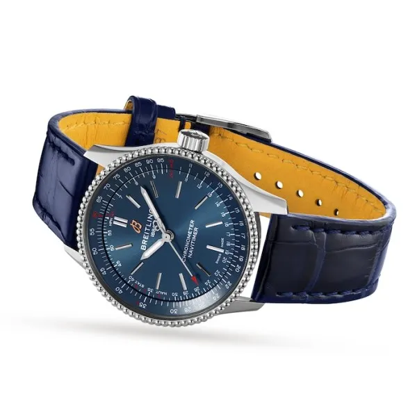 Breitling Navitimer Women Automatic Blue Crocodile Watch A17395161C1P1 - Image 3