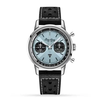 Breitling Top Time Men Automatic Blue Leather Watch A23311121C1X1