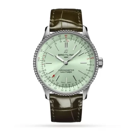 Breitling Navitimer Women Automatic Green Alligator Watch A17395361L1P2