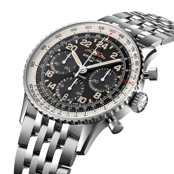 Breitling Navitimer Men Automatic Black Stainless Steel Watch PB02301A1B1A1 - Image 2
