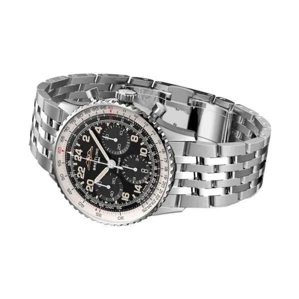 Breitling Navitimer Men Automatic Black Stainless Steel Watch PB02301A1B1A1 - Image 3