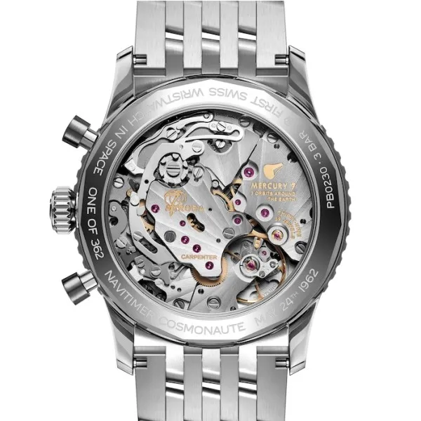 Breitling Navitimer Men Automatic Black Stainless Steel Watch PB02301A1B1A1 - Image 4