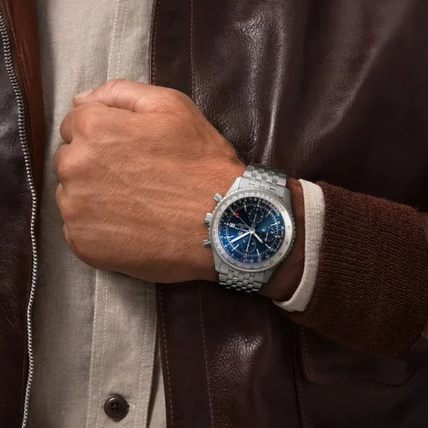 Breitling Navitimer Men Automatic Blue Stainless Steel Watch A24322121C2A1 - Image 5