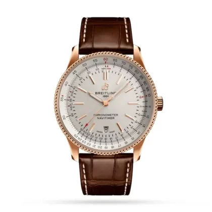Breitling Navitimer Men Automatic Silver Alligator Watch R17326211G1P1