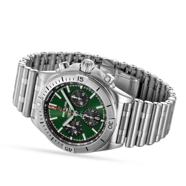 Breitling Chronomat Men Automatic Green Stainless Steel Watch AB01343A1L1A1 - Image 3