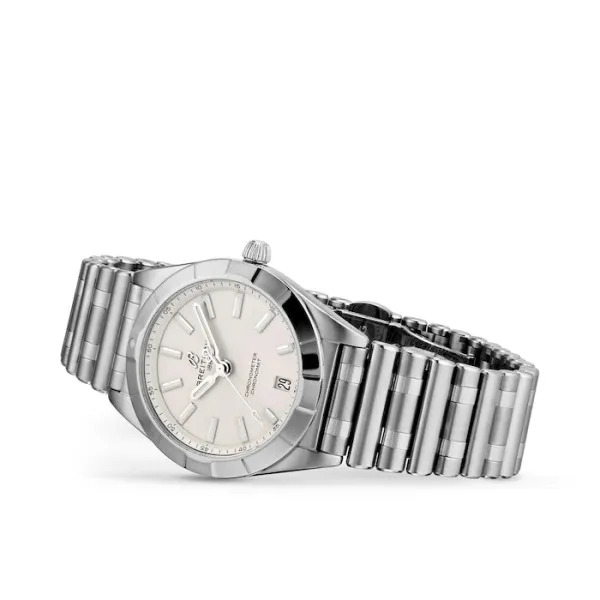Breitling Chronomat Women Quartz Silver Stainless Steel Watch A77310101A2A1 - Image 3