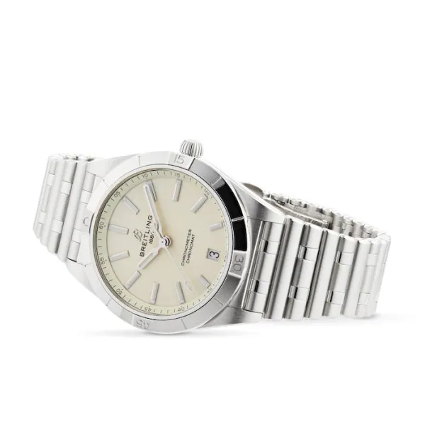 Breitling Chronomat Women Automatic Silver Stainless Steel Watch A10380101A3A1 - Image 3