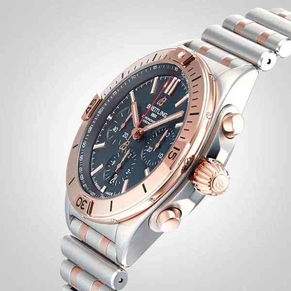 Breitling Chronomat Men Automatic Blue Bicoloured Watch UB0134101C1U1 - Image 3