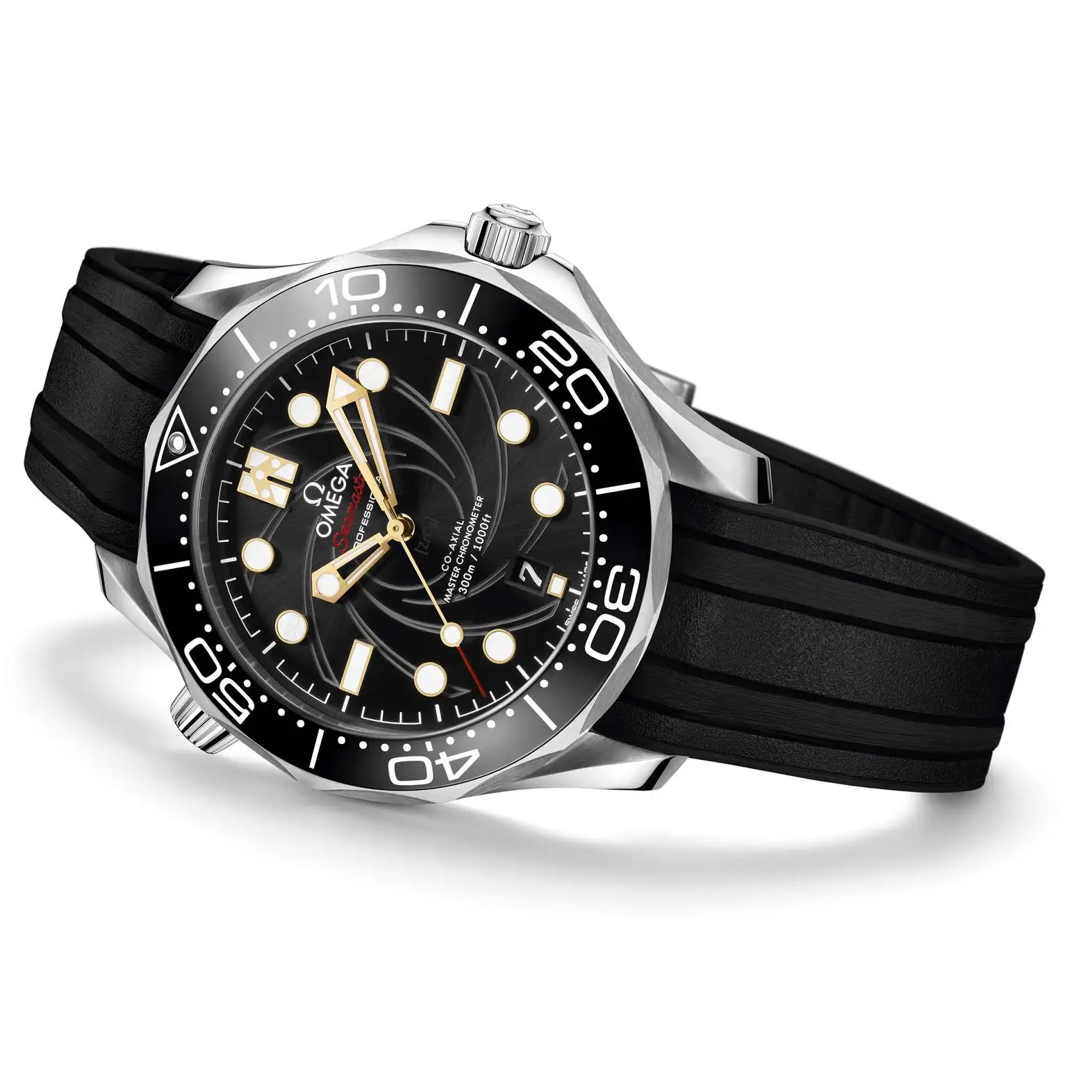 Omega Seamaster Men Automatic Black Rubber Watch COMPLETE BOND BOX SET - Image 4