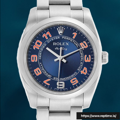 Rolex Air-king Men’s 114200BLAO 36mm Swiss Replica Watch