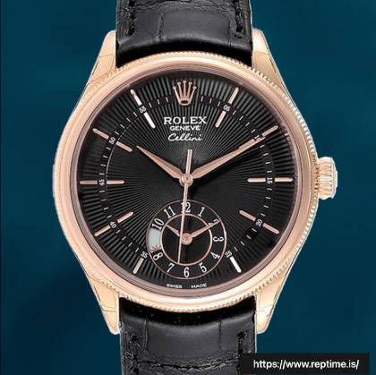 Rolex Cellini m50525-0011 39mm Men’s Watch Black Dial