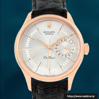 Rolex Cellini 39mm m50515-0009 Men’s Stainless Steel Rose Gold-tone