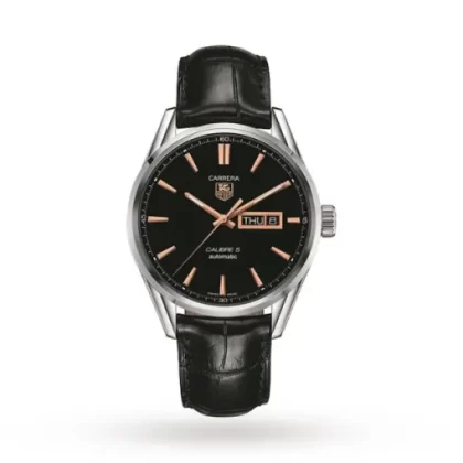 TAG Heuer Carrera Men Automatic Black Stainless Steel Watch WAR201C.FC6266
