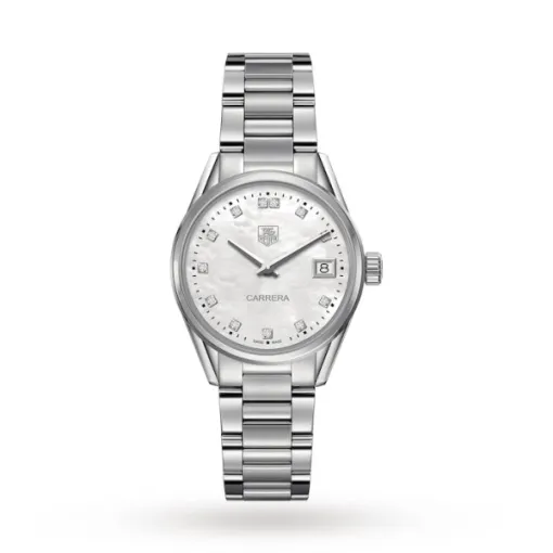 TAG Heuer Carrera Women Quartz Mother of Pearl Stainless Steel Watch WAR1314.BA0778