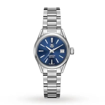 TAG Heuer Carrera Women Automatic Blue Stainless Steel Watch WAR2419.BA0776