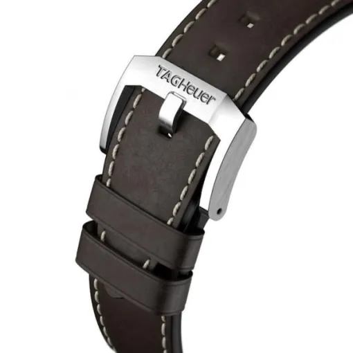 TAG Heuer Autavia Men Automatic Black Leather Watch WBE5114.FC8266 - Image 3