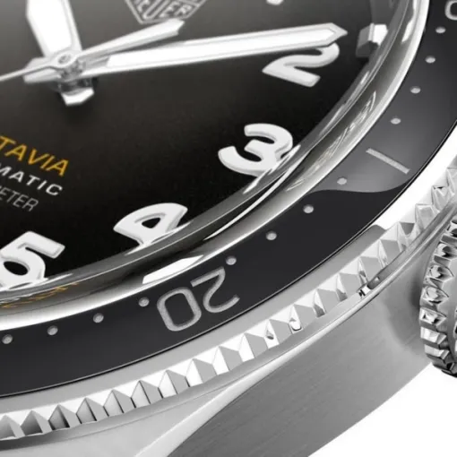 TAG Heuer Autavia Men Automatic Black Leather Watch WBE5114.FC8266 - Image 4