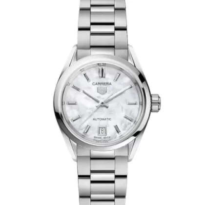TAG Heuer Carrera Women Automatic Mother of Pearl Stainless Steel Watch WBN2410.BA0621