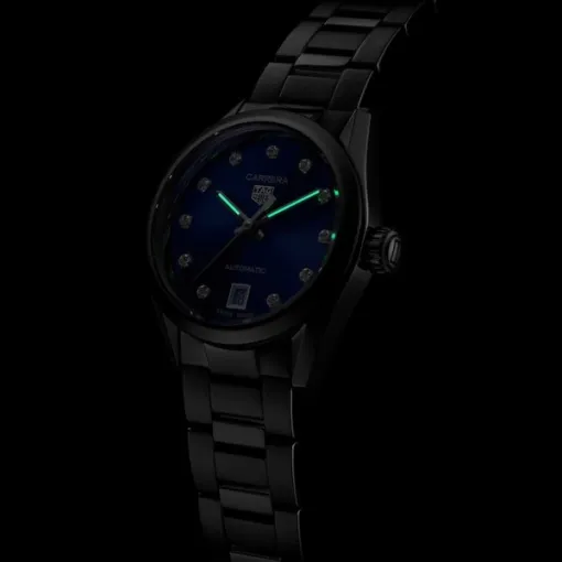 TAG Heuer Carrera Women Automatic Blue Stainless Steel Watch WBN2413.BA0621 - Image 6