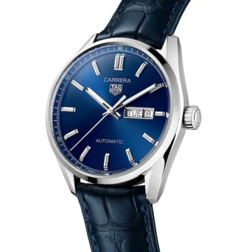 TAG Heuer Carrera Men Automatic Blue Alligator Watch WBN2012.FC6502 - Image 2