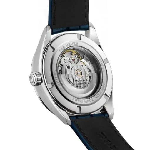 TAG Heuer Carrera Men Automatic Blue Alligator Watch WBN2012.FC6502 - Image 5