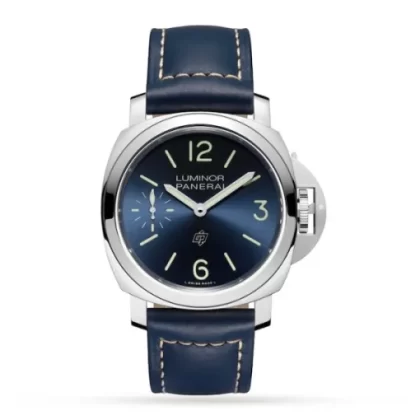 Panerai Luminor Men Automatic Blue Calf Watch PAM01085