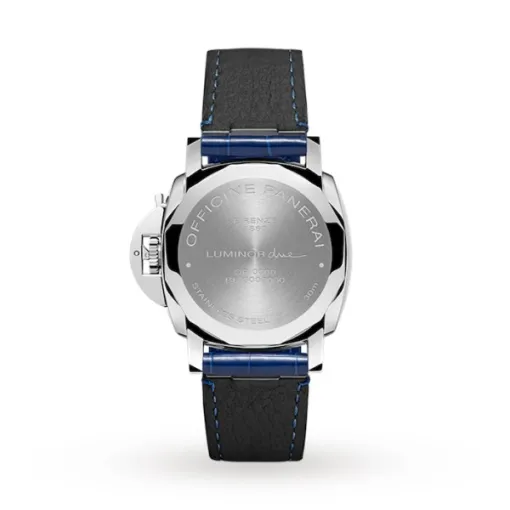 Panerai Luminor Due Unisex Automatic Blue Alligator Watch PAM01273 - Image 2