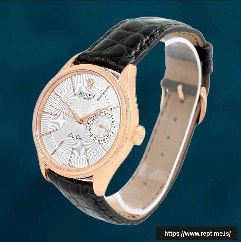 Rolex Cellini 39mm m50515-0009 Men’s Stainless Steel Rose Gold-tone - Image 3