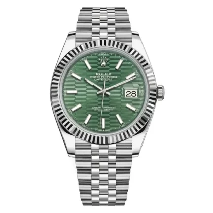 Rolex Datejust 126334 41mm Green Fluted Motif (Jubilee)