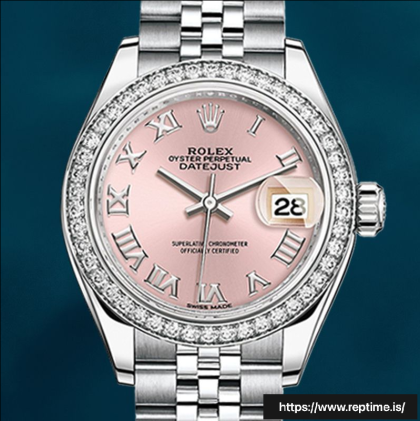 Rolex Datejust 28mm Ladies m279384rbr-0005 Jubilee Bracelet