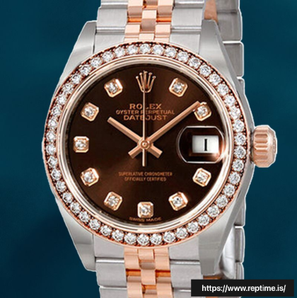 Rolex Datejust 28mm m279381rbr-0011 Ladies Watch Jubilee Bracelet