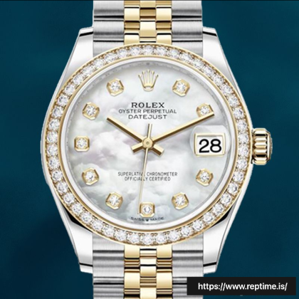 Rolex Datejust 31mm Ladies m278383rbr-0028 Diamond Bezel Watch