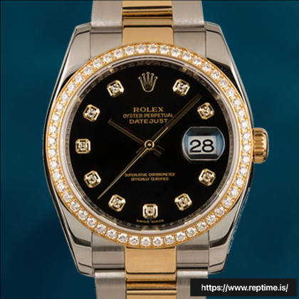 Rolex Datejust 36mm 116243BKDO Men’s Silver-tone