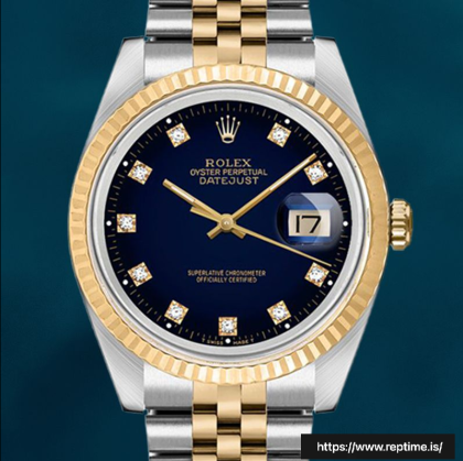 Rolex Datejust 36mm 16233BLDJ Men’s Silver-tone