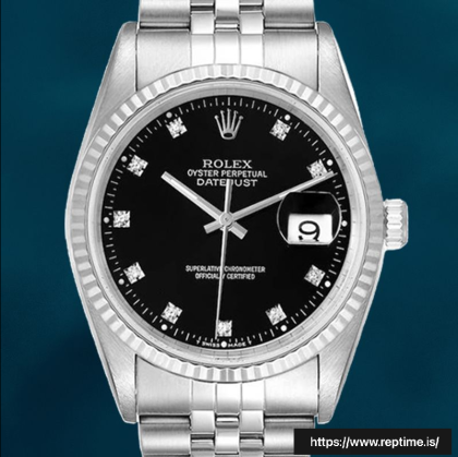 Rolex Datejust 36mm 16234BKDJ Men’s Silver-tone Automatic