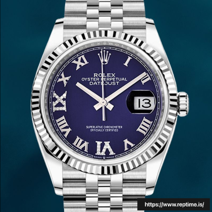 Rolex Datejust 36mm m126234-0021 Ladies Jubilee Bracelet Silver-tone