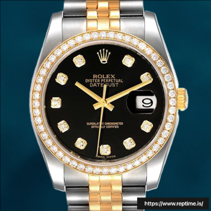 Rolex Datejust 36mm Men’s 116243BKDJ Black Dial Silver-tone