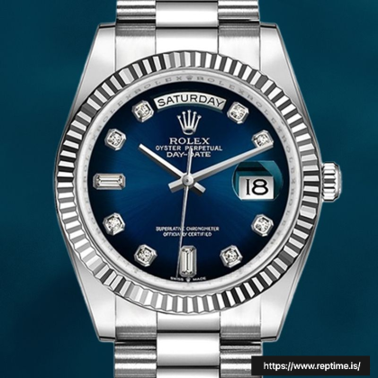 Rolex Day-Date 128239 36mm Men’s Blue Dial