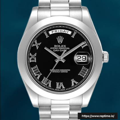 Rolex Day-Date 218206 Men’s 41mm Silver-tone